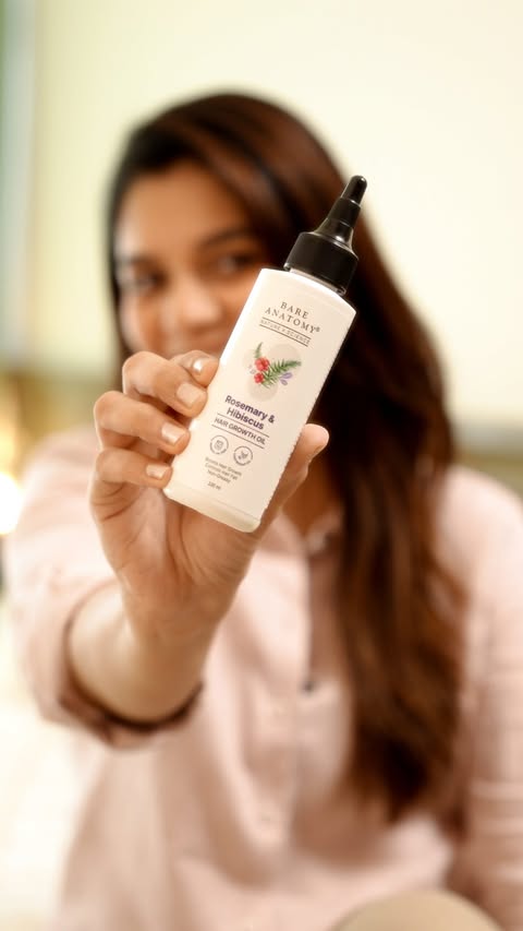 Instagram post by @poojagor for Bare Anatomy. Caption reads: [...] That’s why I’ve been enjoying the Bare....