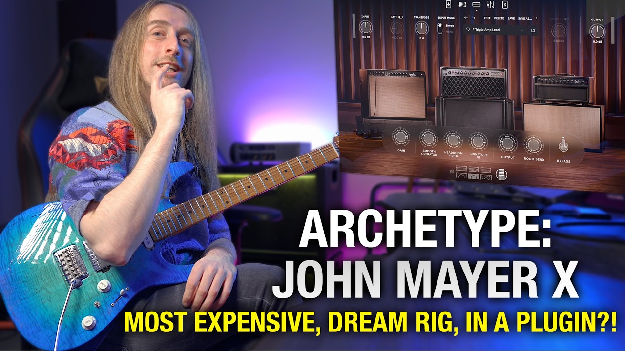 YouTube post by @JackGardiner for Neural DSP. Caption reads: John Mayer's Personal Rig | The one I've been....