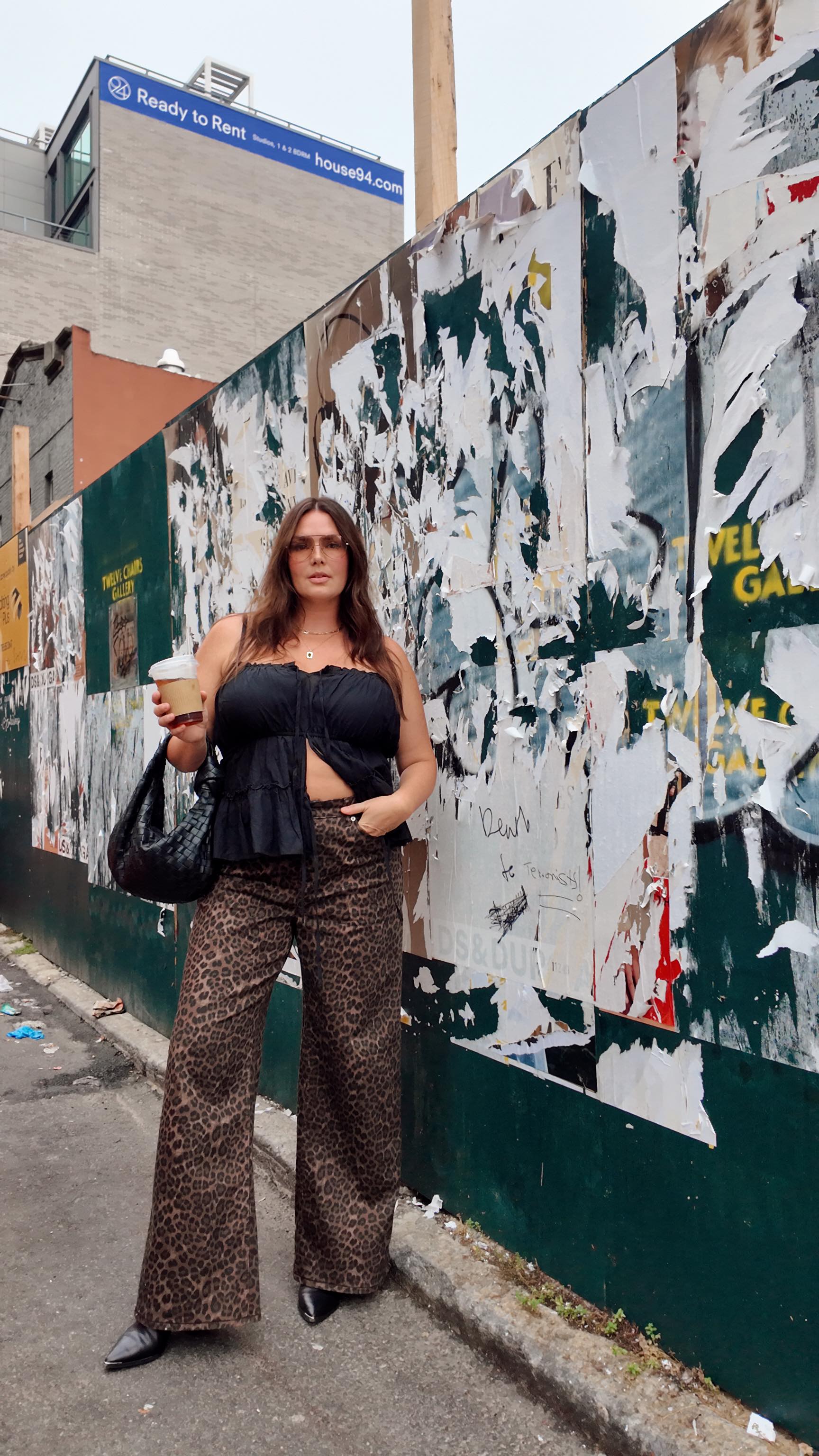 Instagram post by @candicehuffine for Torrid. Caption reads: The more caffeinated I get the more information I....