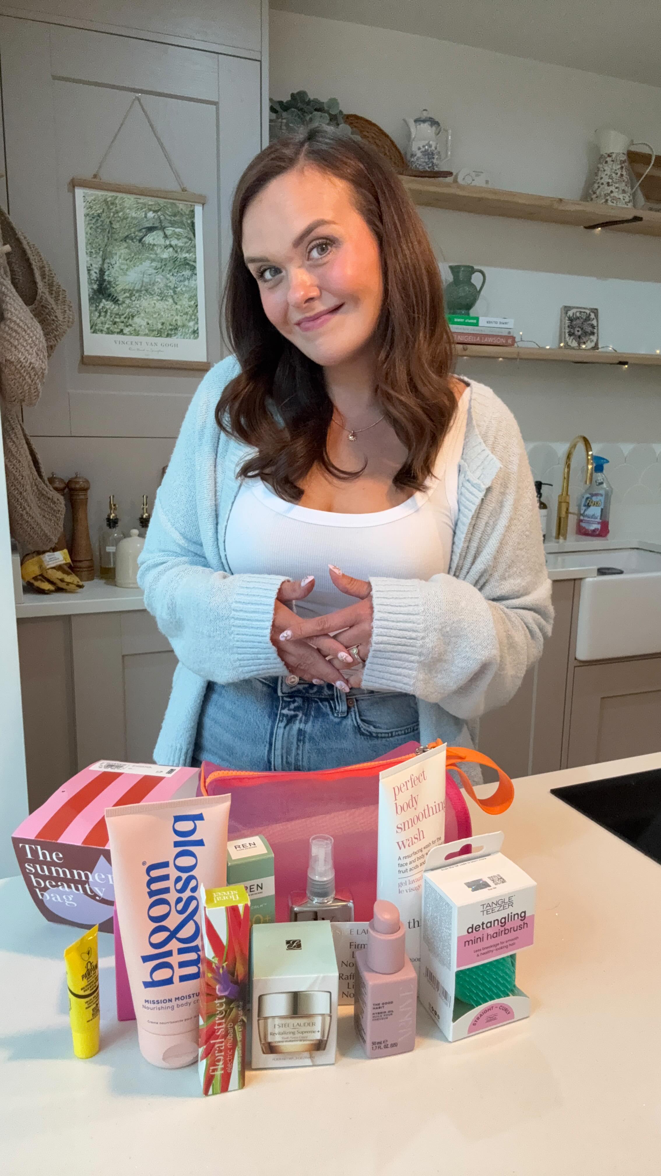 Instagram post by @charltaylor for REN Clean Skincare. Caption reads: MINI REVIEW: @marksandspencerstyle Summer Beauty....