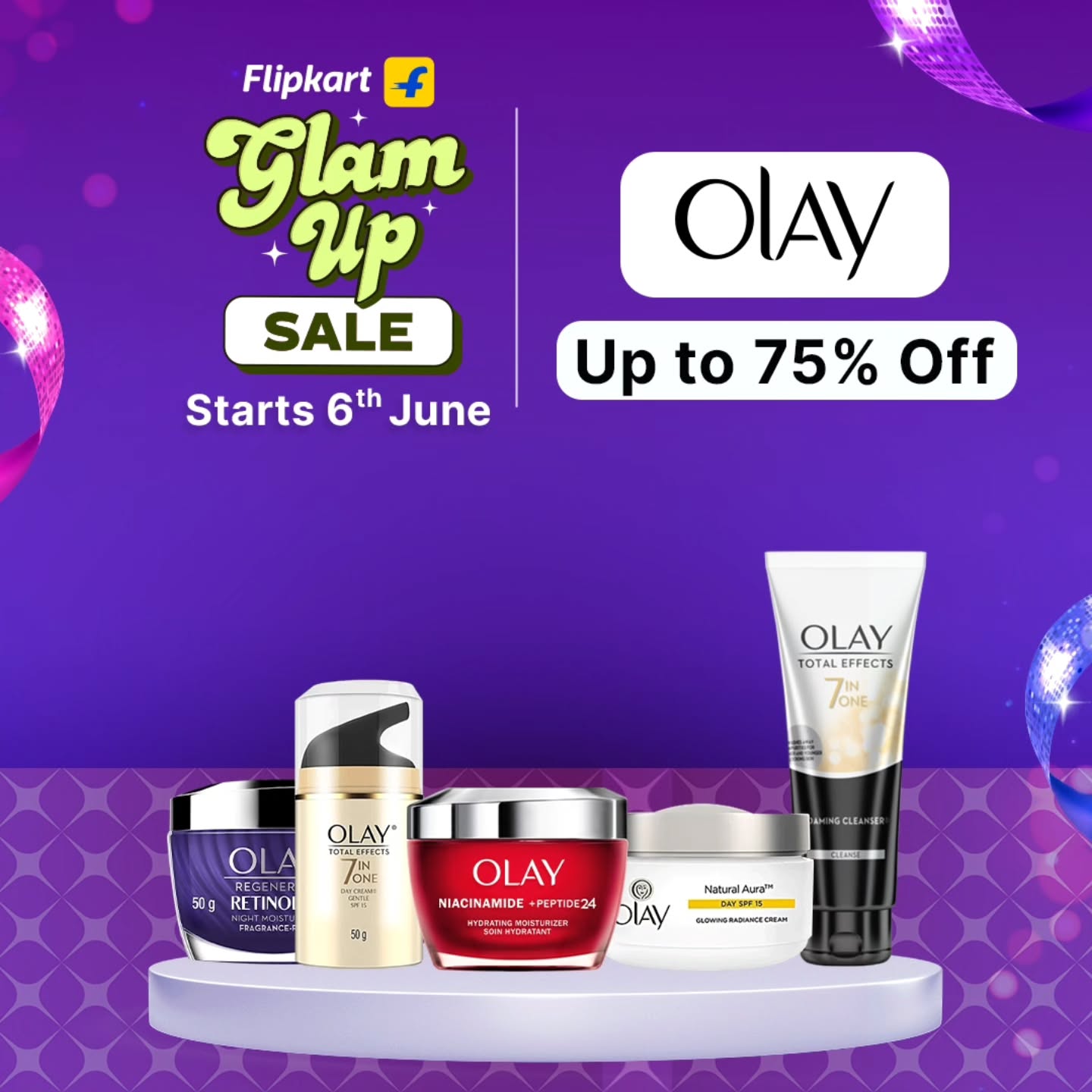 Instagram post by @supermom_jagruti for OLAY. Caption reads: Glow like never before with Olay! ✨ Discover....