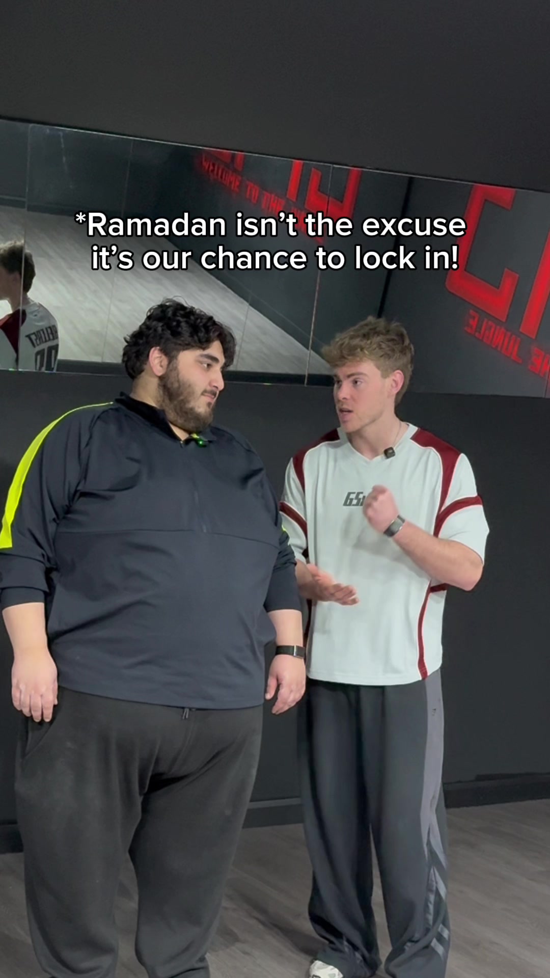 TikTok post by @sam_goatlifters for WHOOP. Caption reads: Shoulders still recovering @@Daud®@@WHOOP ad.