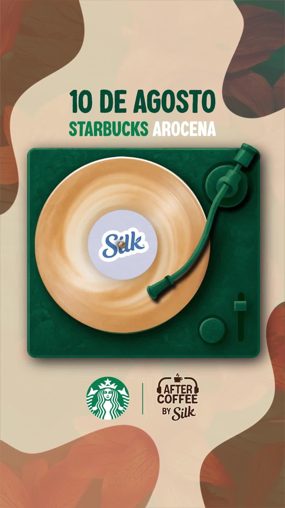Instagram post by @djsebarodriguez for Silk. Caption reads: Pusimos a sonar nuestro café favorito y apareció....