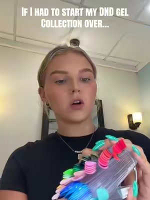 TikTok post by @haley_morey_moen for DND Gel. Caption reads: @DNDGel staples if you’re starting your [...].