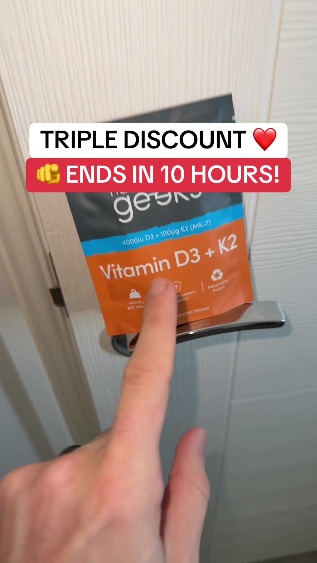 TikTok post by @healthylifehalftheprice for Nutrition Geeks. Caption reads: [...] #SummerSale #SpringSale....
