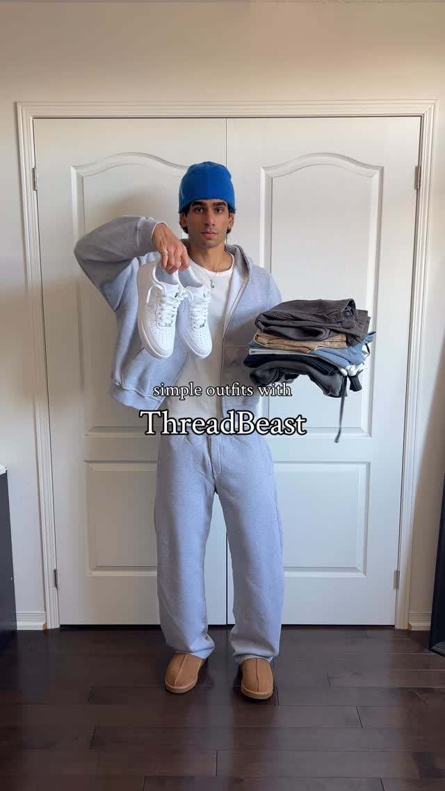 Instagram post by @omgessin for ThreadBeast. Caption reads: simple outfits with @threadbeast....