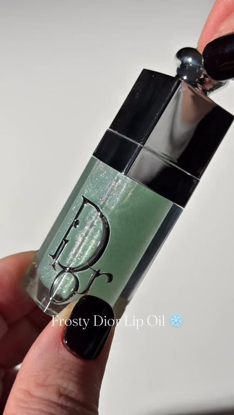 Instagram post by @nlondors for Dior. Caption reads: Frosty lips - New DIOR spring 2026 viral Lip Glow....