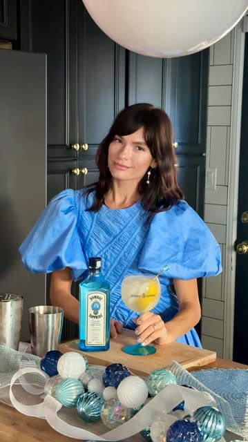 Instagram post by @officiallyquigley for Bombay Sapphire. Caption reads: Hosting this season? Add some sparkle. ✨
This....