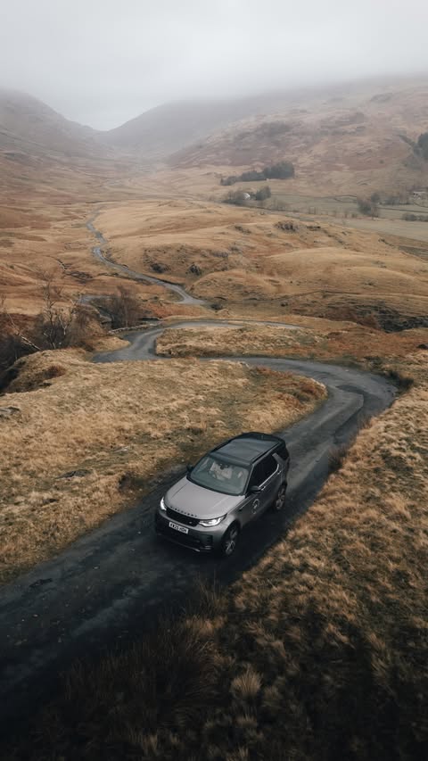 Instagram post by @sansonilens for Land Rover. Caption reads: This is the best way to spend a rainy and windy....