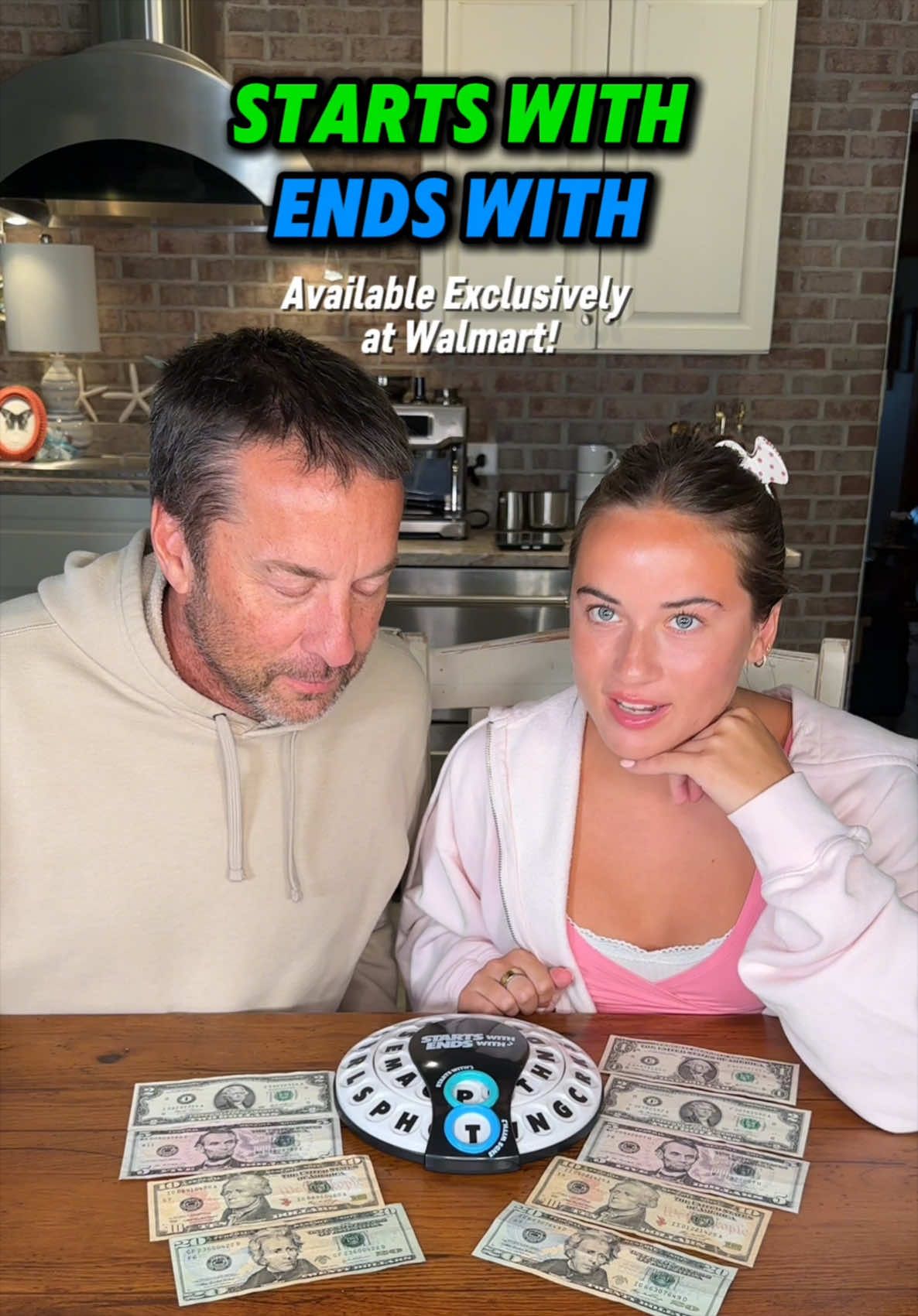 TikTok post by @klemfamily for What Do You Meme?. Caption reads: Pick up our new favorite game #startswithendswith....