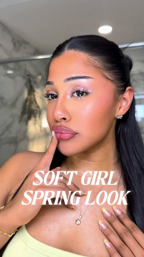Instagram post by @tamaraaarevalo for COVERGIRL. Caption reads: Soft girl spring with THAT girl @covergirl Get....