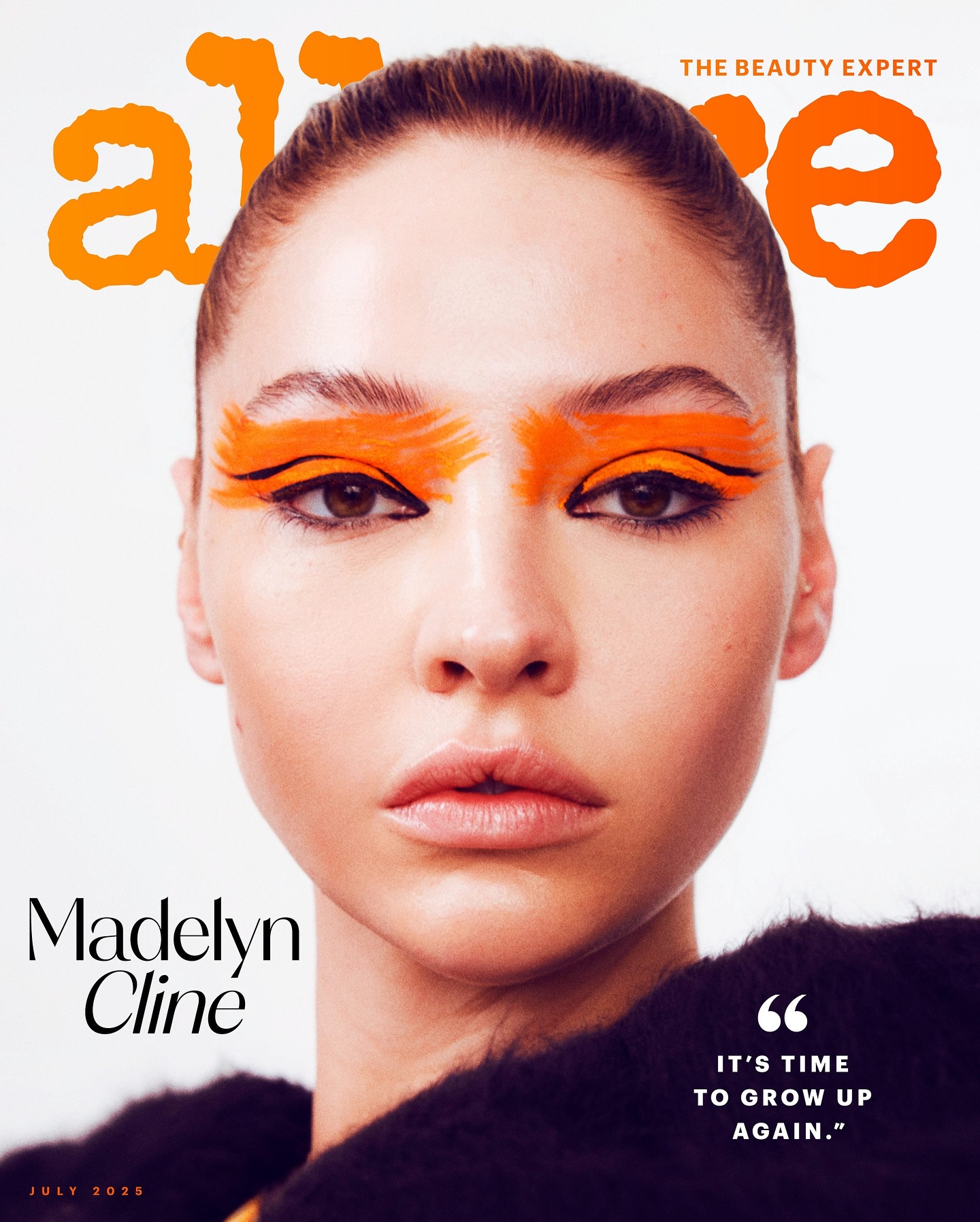 Instagram post by @madelyncline for Allure. Caption reads: “It’s time to grow up again,” says Madelyn Cline....