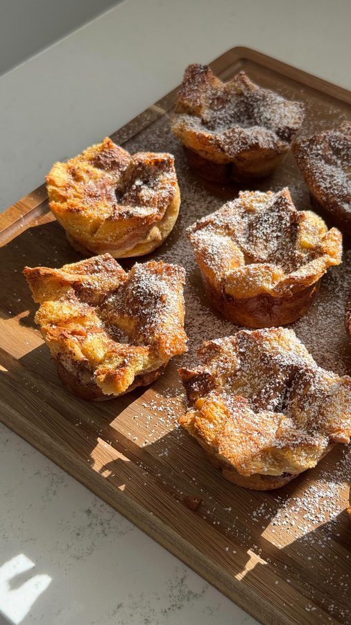 Instagram post by @caileeeeats for fairlife. Caption reads: high protein french toast cups 🍞🍯🍳🥛

What....