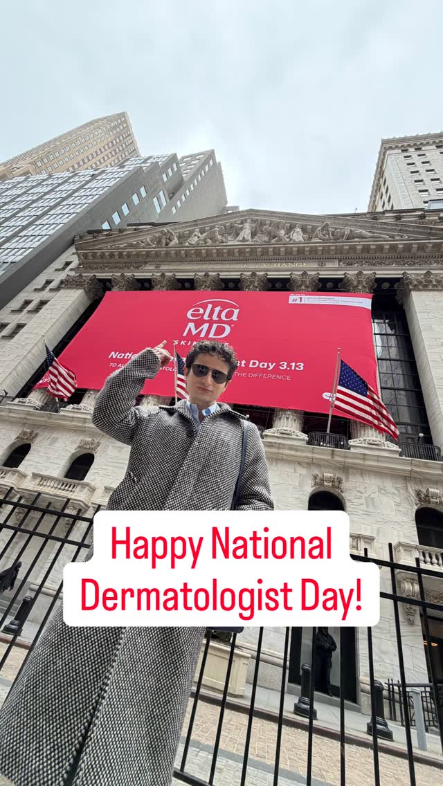 Instagram post by @dermangelo for EltaMD. Caption reads: [...] dates with your favorite dermatologist!....