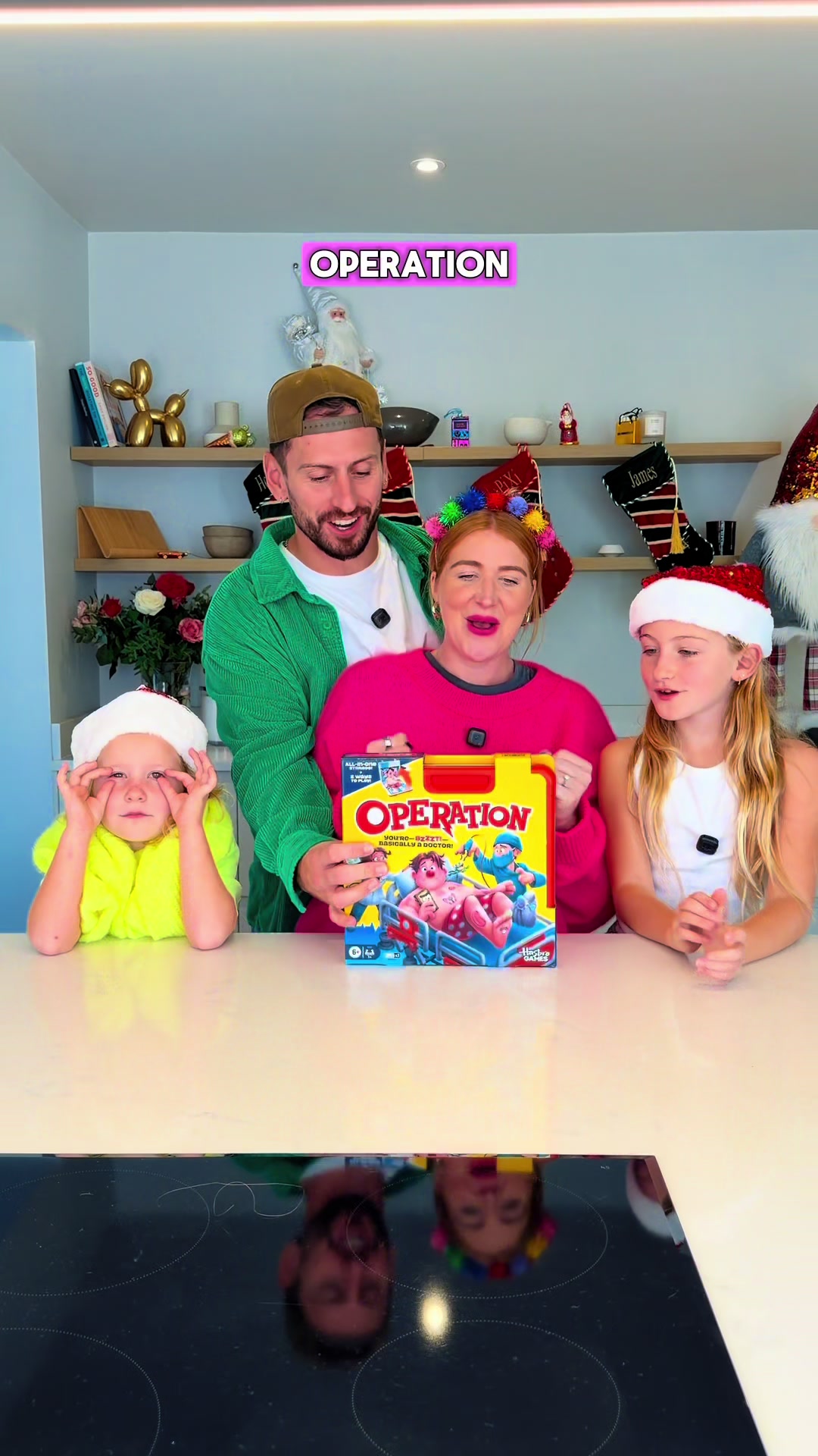 TikTok post by @theldnfamily for Hasbro. Caption reads: #AD Who’s the real family surgeon this holiday....