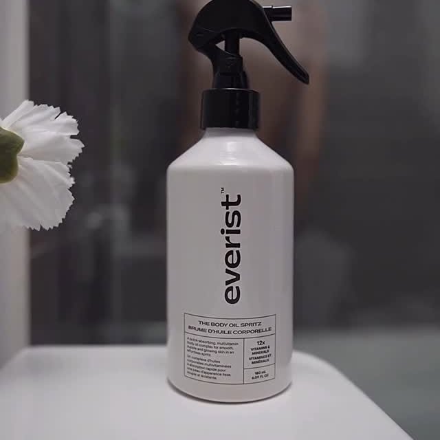 Instagram post by @jane_wu for Everist. Caption reads: Streamlining Hydration with Everist Body Oil....