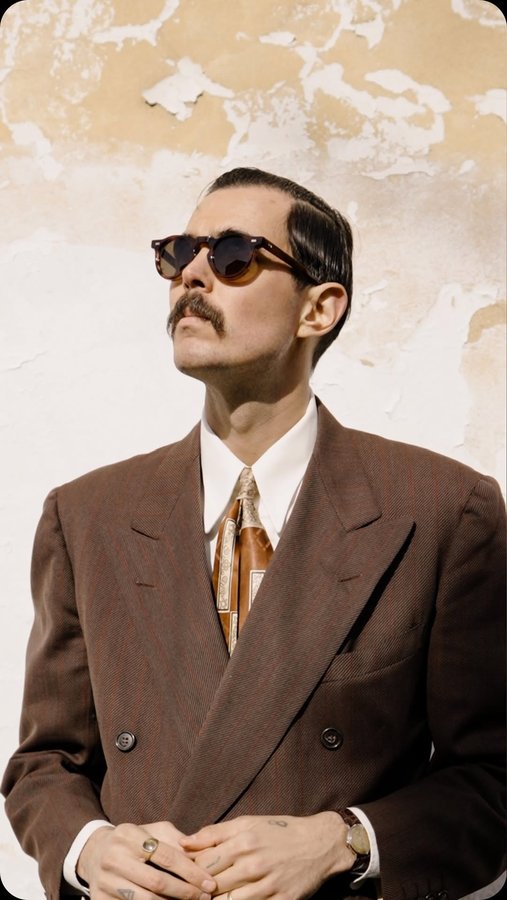 Instagram post by @dirkthecrook for TBD Eyewear. Caption reads: [...] Made Elegantly In Italy. 🇮🇹 Thanks....