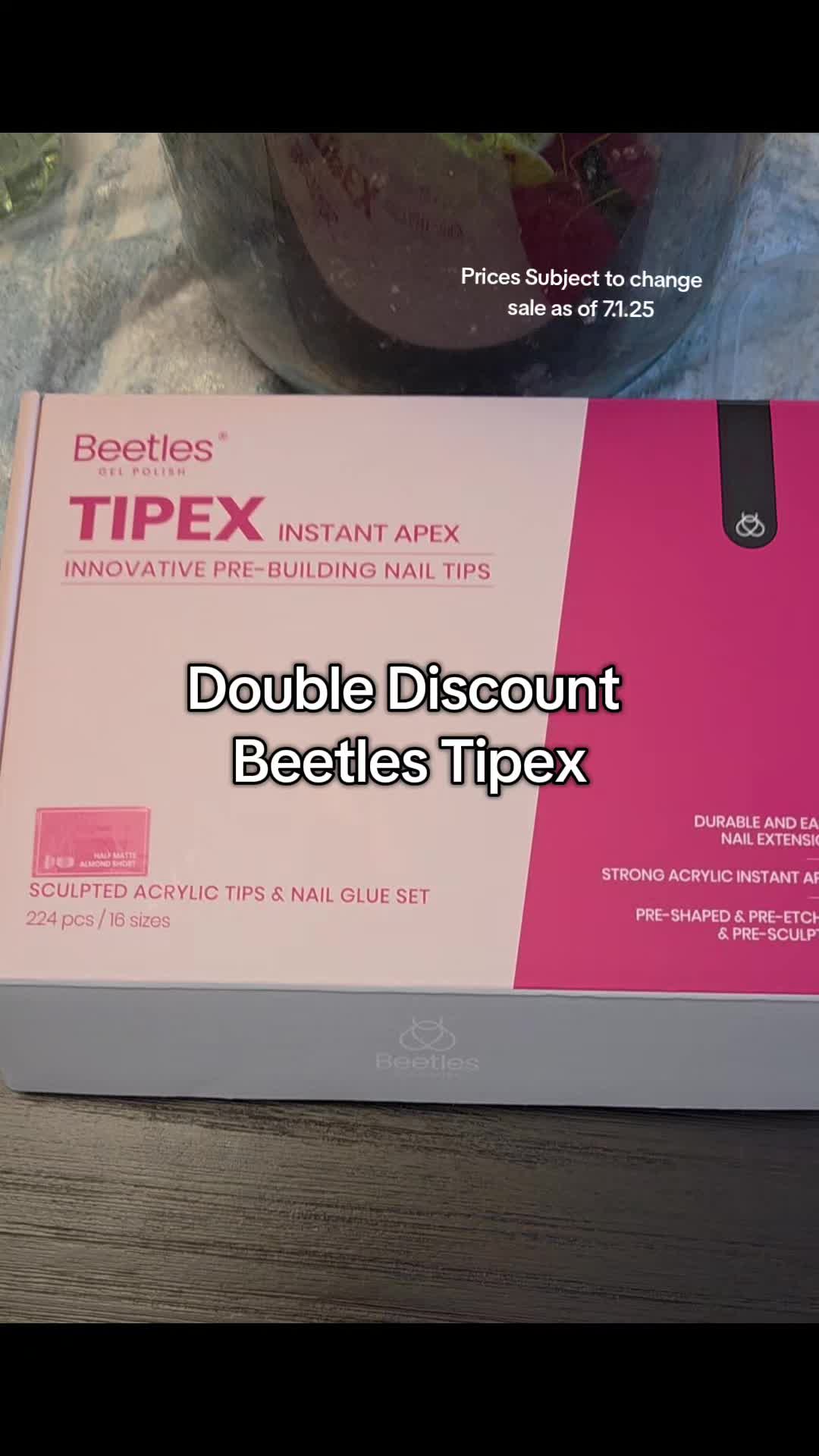 TikTok post by @holiday.nails.and.vibes for BeetlesGelPolish. Caption reads: Great starter set @BeetlesGelPolish....