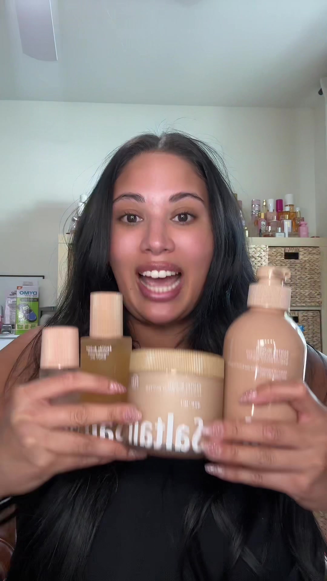 TikTok post by @brooklynreviewsxoxo for Saltair. Caption reads: an ENTIRE full body care set from @Saltair Body....