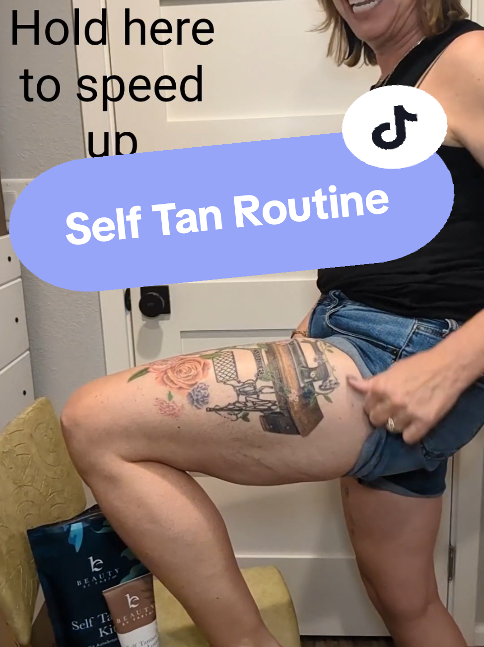 TikTok post by @diane_consuelo for Beauty By Earth. Caption reads: [...] your tan fresh all winter, this @Beauty by....