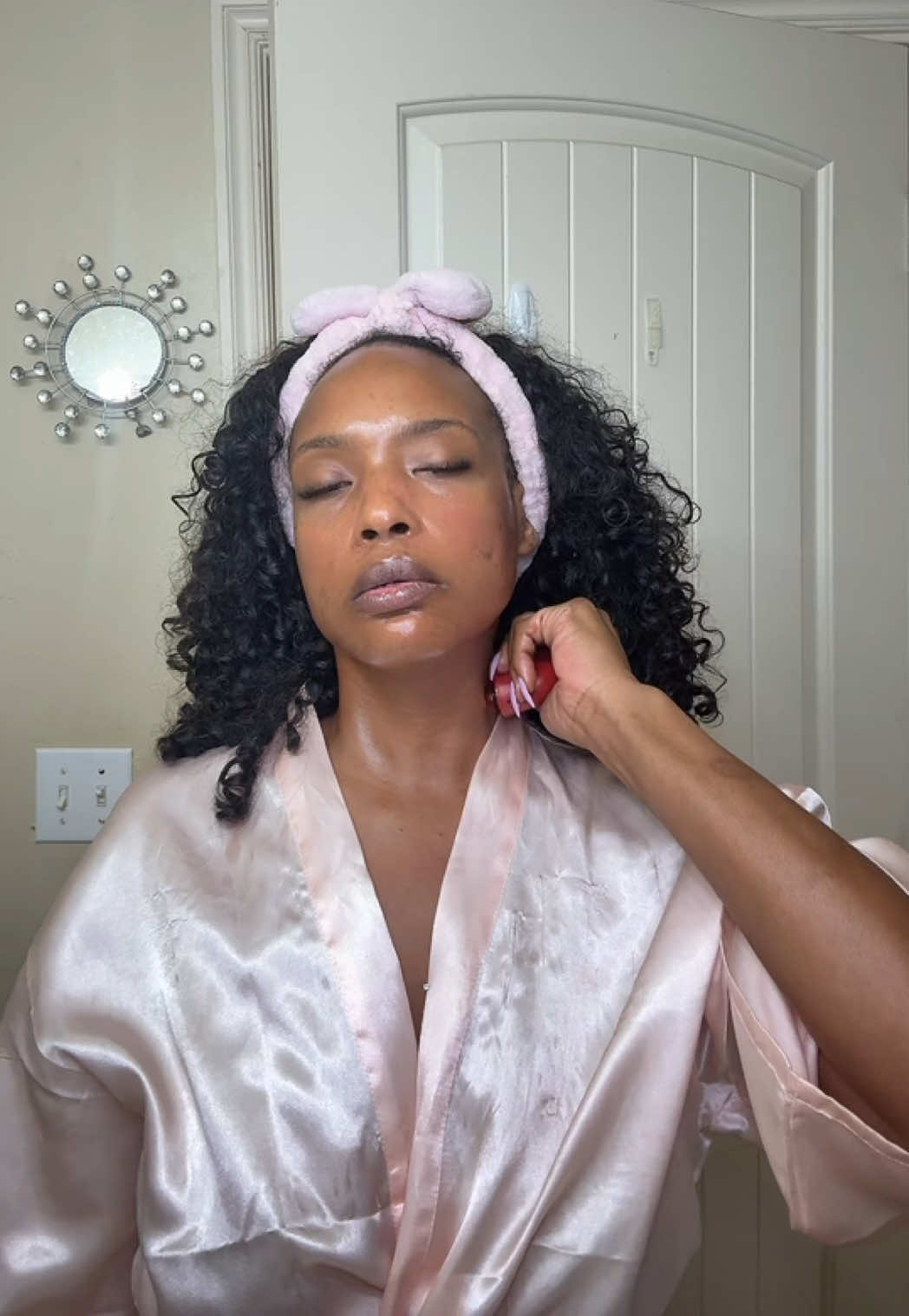 TikTok post by @porshbunique for ZdeerHealth. Caption reads: Investing in my skin one routine at a time☺️🤎✨....