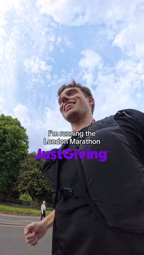 Instagram post by @jacobwardd for JustGiving. Caption reads: [...] amazing cause, raising money through....