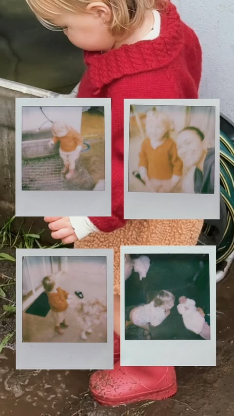 Instagram post by @phoebespiller for Polaroid. Caption reads: [...] me reconnect with my inner child, & my....