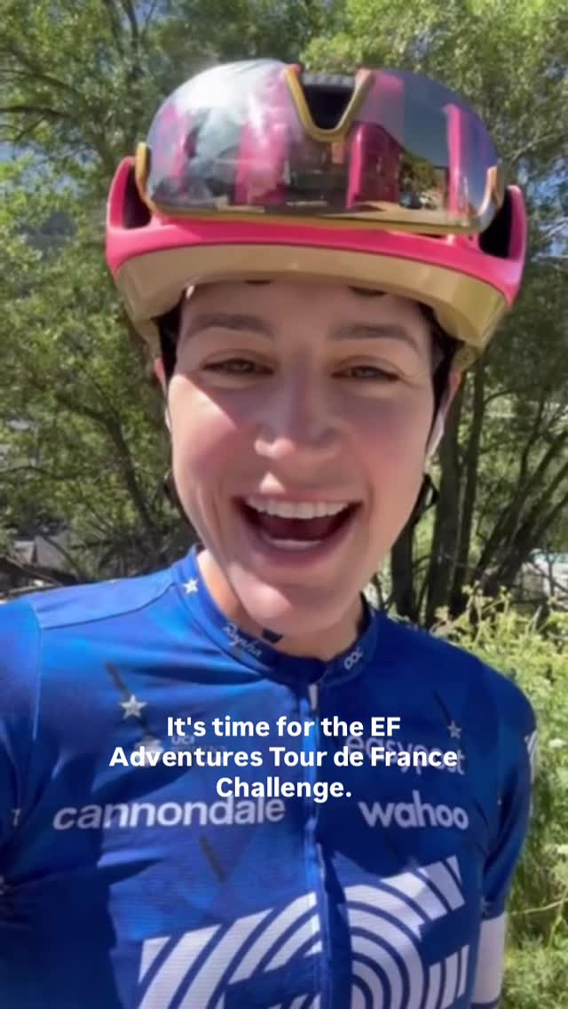 Instagram post by @efadventures for Strava. Caption reads: This July, I’m teaming up with @efadventures for a....