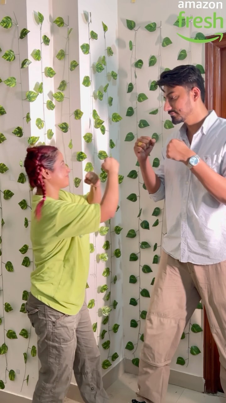 Instagram post by @thedatingphase for Amazon Fresh. Caption reads: Our choice is always Amazon Fresh! @amazonfreshin....