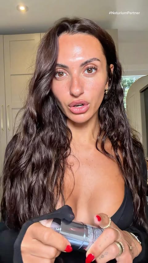 Instagram post by @tatlafata for Naturium. Caption reads: [...] are so key in my routine right now 💫....
