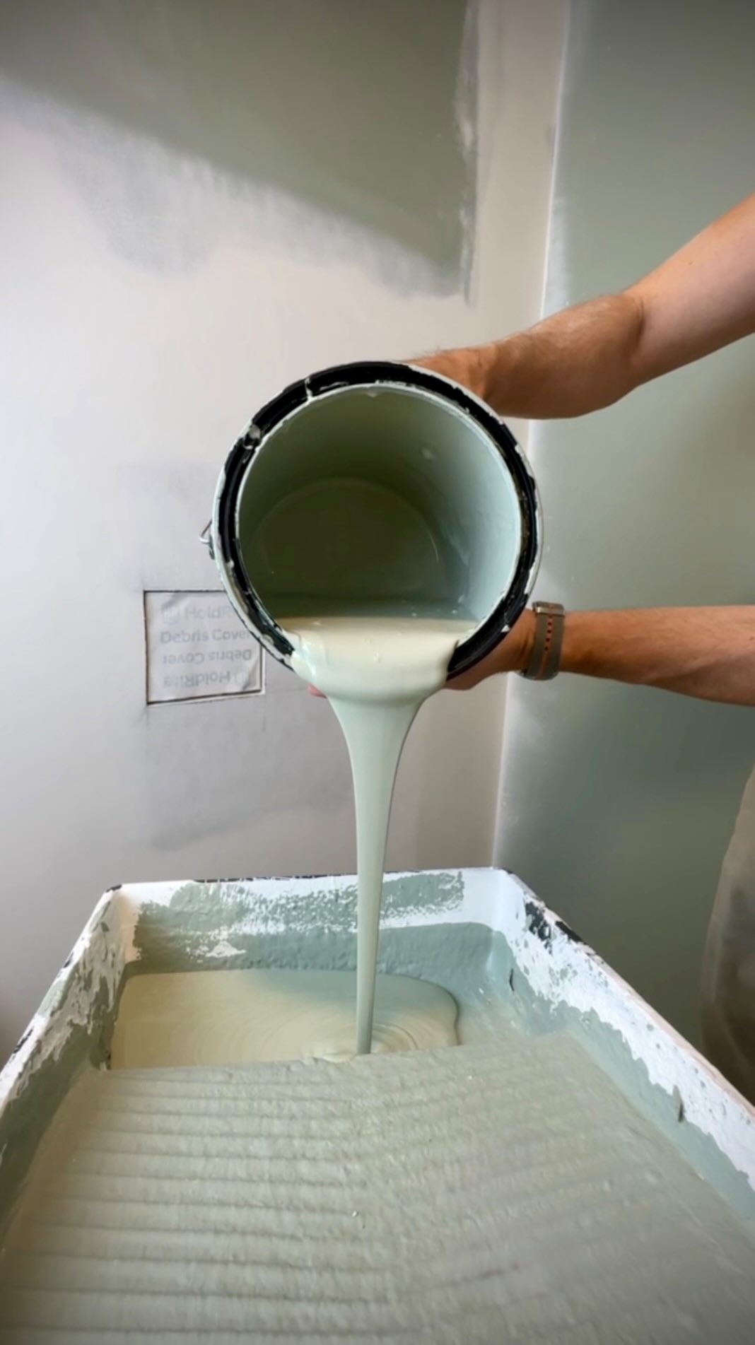 Instagram post by @refreshhomeimprovements for Rust-Oleum. Caption reads: Before you paint that patch — hang on a second....