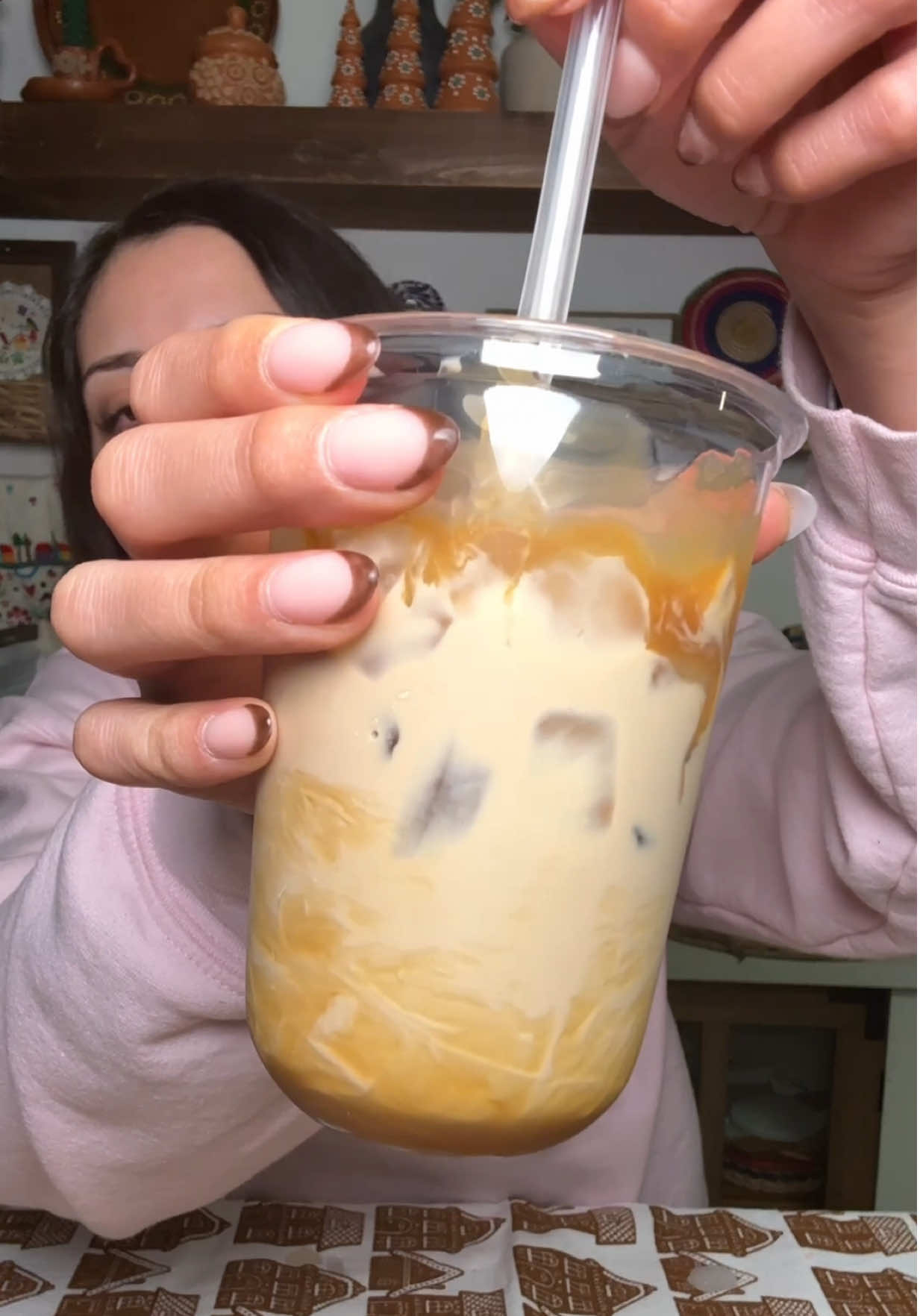 TikTok post by @mi.casita.edith for Javy Coffee. Caption reads: Something simple quick and delicious. @Javvy....