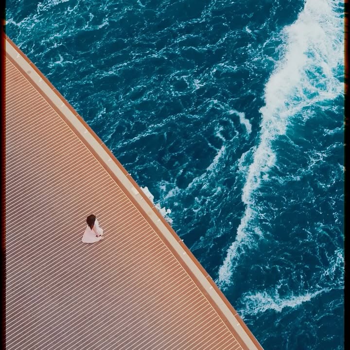 Instagram post by @wonguy974 for MSC Cruises Official. Caption reads: Journey at sea 🌊 Last month, I was invited by....