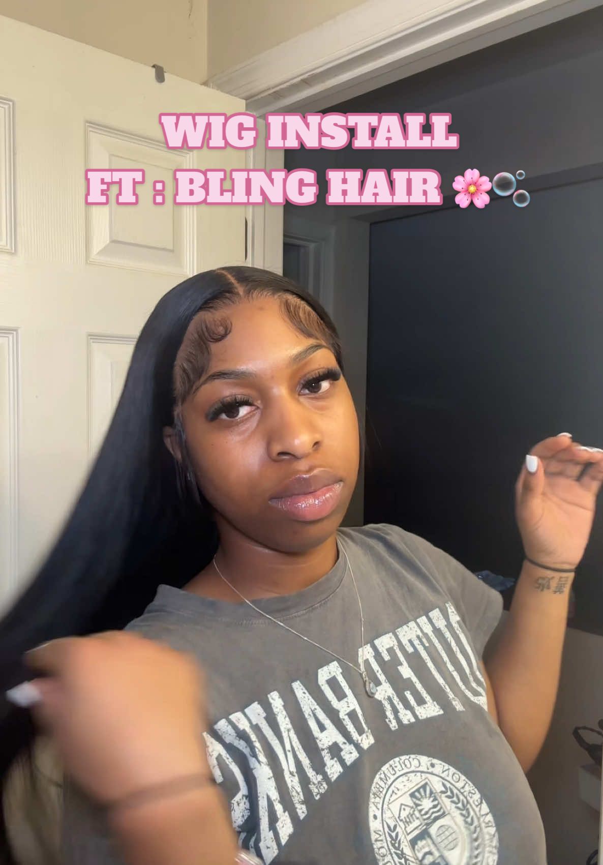 TikTok post by @sameishaaa for Bling Hair. Caption reads: [...] ?? This wig is on sale right now 🚨‼️@Bling....
