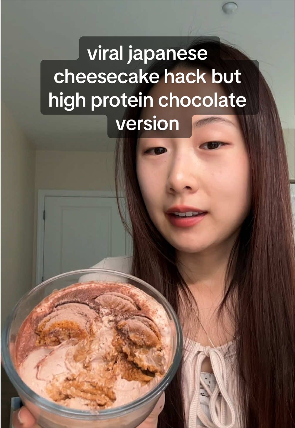 TikTok post by @egrac for Fullight_global. Caption reads: the japanese cheesecake hack was never just a....