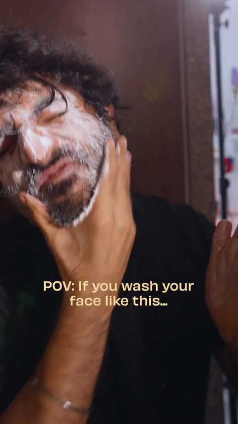 Instagram post by @hardikbangaofficial for Garnier Men Indonesia. Caption reads: What if I told you to judge a facewash without....