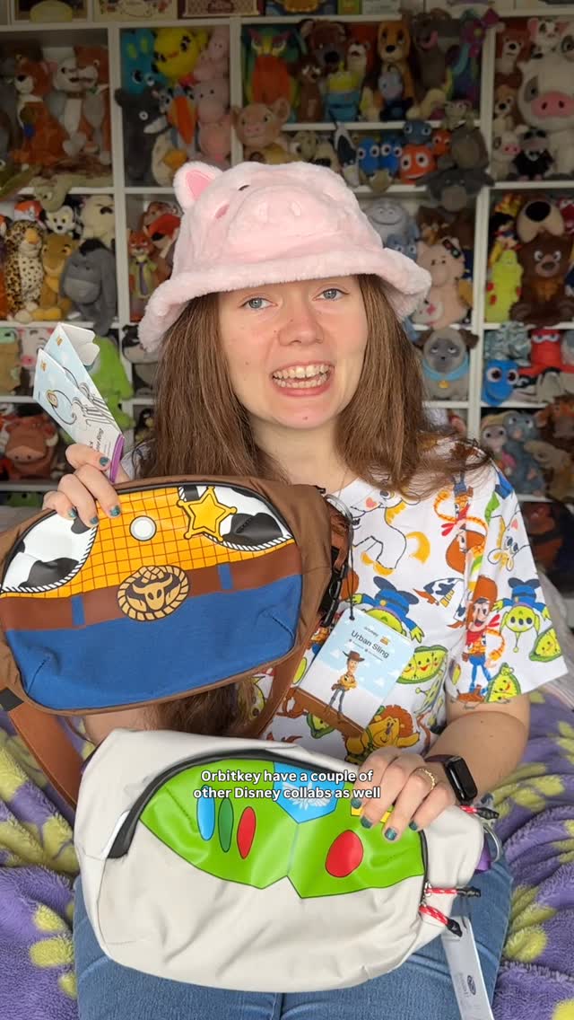 Instagram post by @elz.smart for Orbitkey. Caption reads: #ad gifted 🤠 Disney x Orbitkey unboxing 🥹 check....