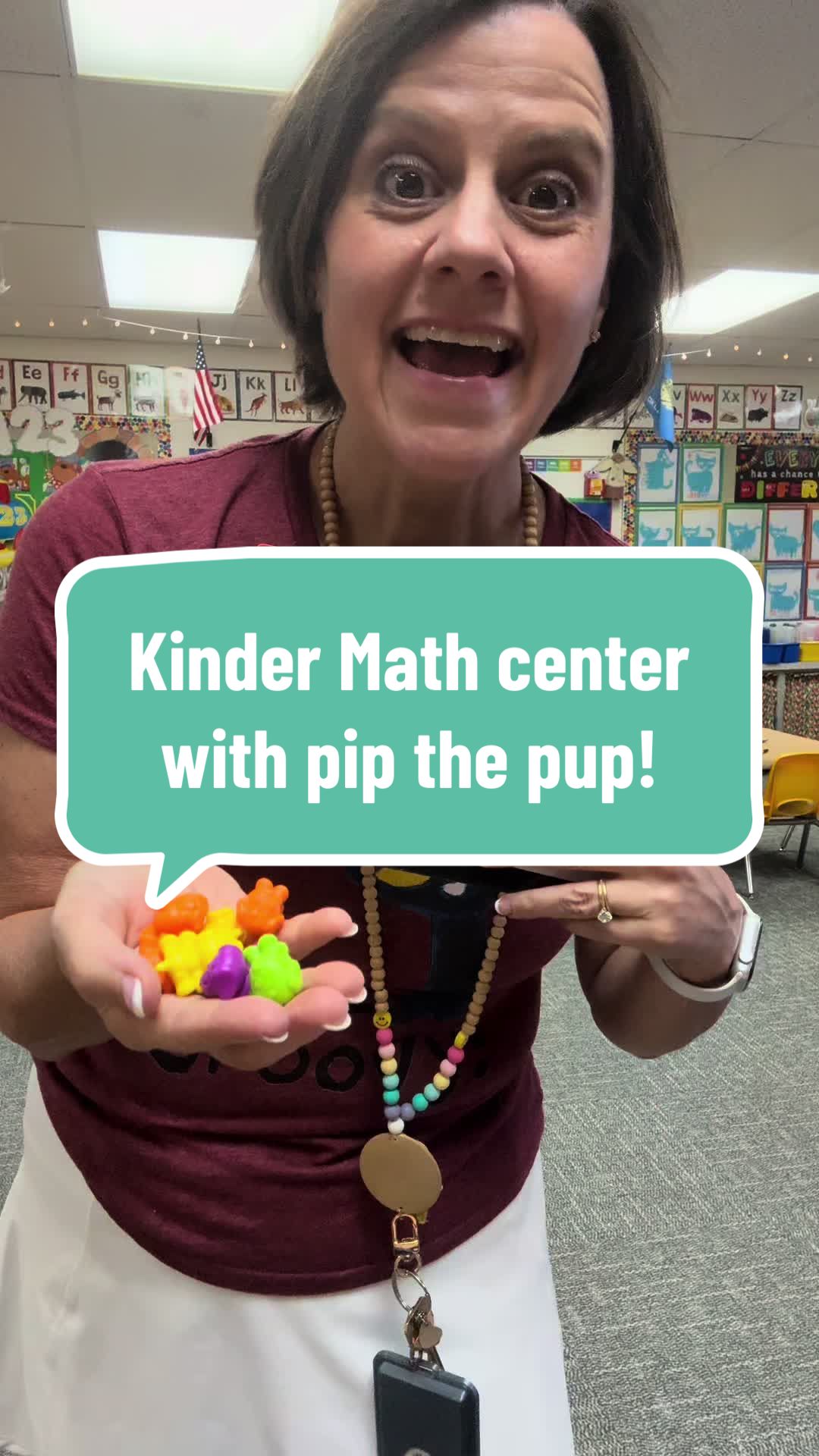 TikTok post by @mrsrowethekinderteacher for hand2mind. Caption reads: [...] and building number sense with @hand2mind....