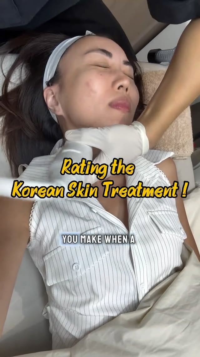 Instagram post by @ourkakis for Orta Clinic. Caption reads: [...] 😂🇰🇷✨ Tried two treatments at Orta Clinic....