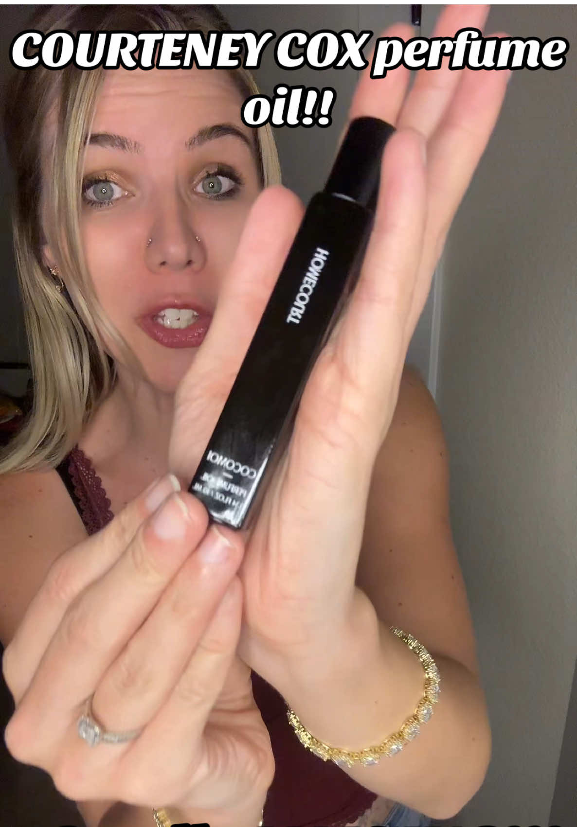 TikTok post by @brittbabyy92 for Homecourt. Caption reads: [...] smells amazing and last all day!! @Homecourt....
