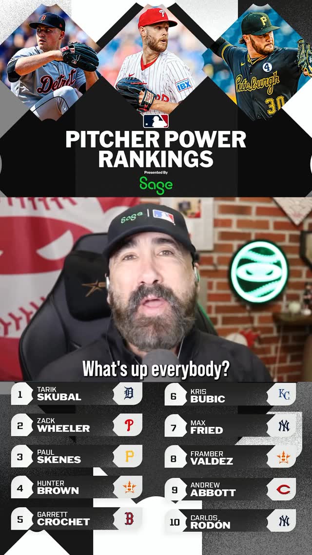 Instagram post by @pitchingninja for Sage. Caption reads: With about a third of the ⚾ season in the books,....