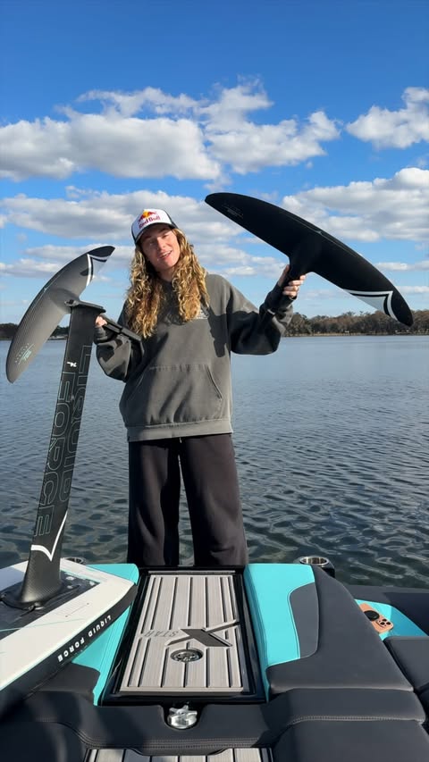 Instagram post by @meaganethell for Liquid Force. Caption reads: How do I choose between the @liquidforcewake....