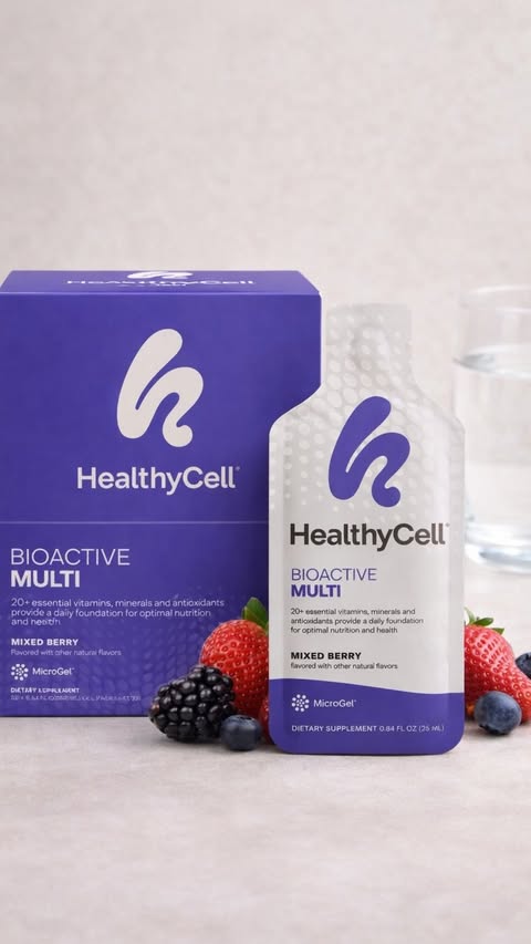 Instagram post by @lile_lilito for Healthycell. Caption reads: [...] Shop now & feel the difference ✨....