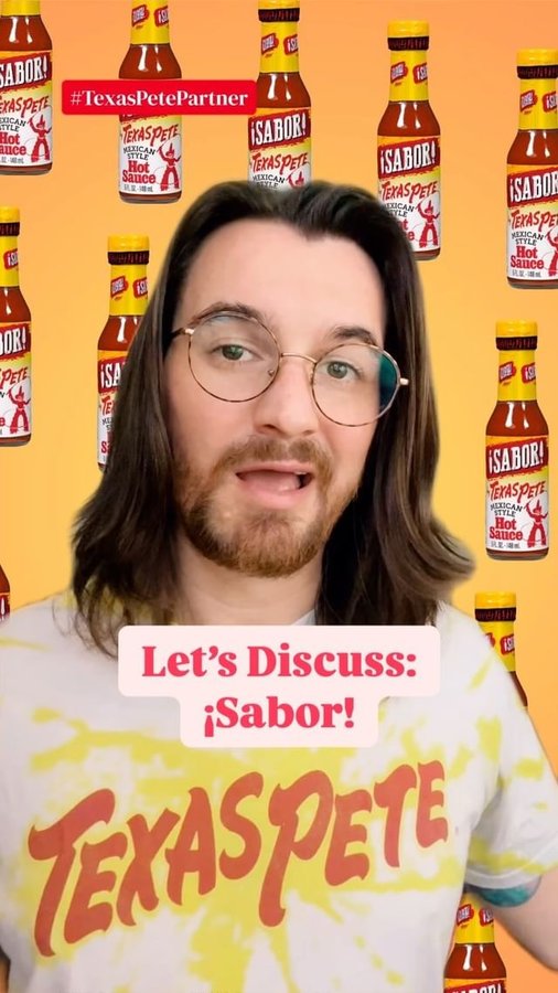 Instagram post by @landontalks for Texas Pete. Caption reads: #texaspetepartner #ad Y’all, if your taste buds....
