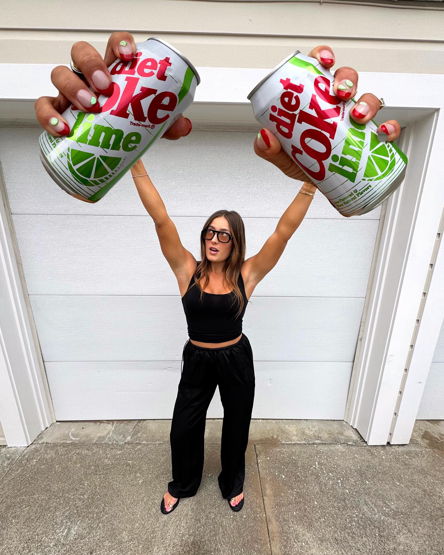 Instagram post by @hauskris for Diet Coke. Caption reads: getting a grip with dc lime

#dietcokepartner #ad.