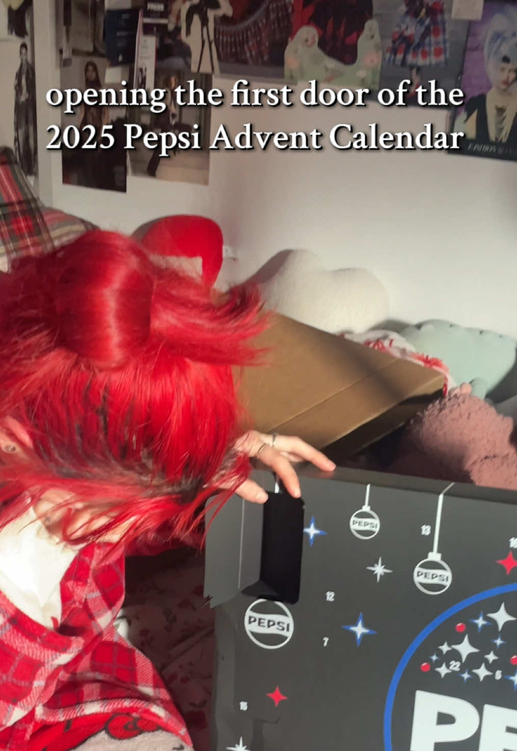 TikTok post by @jademclaire for cineworld. Caption reads: Day 1 and 2 of the @Pepsi UK advent calendar was a....