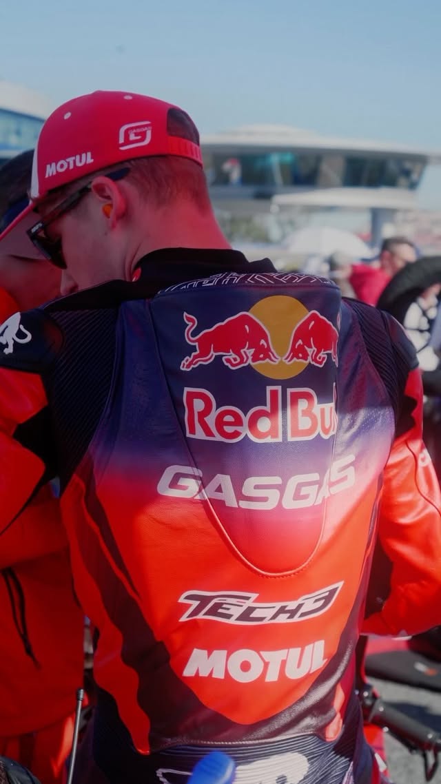 Instagram post by @tech3racing for Furygan. Caption reads: [...] #SeeMoreOfWhatMatters #Furygan....