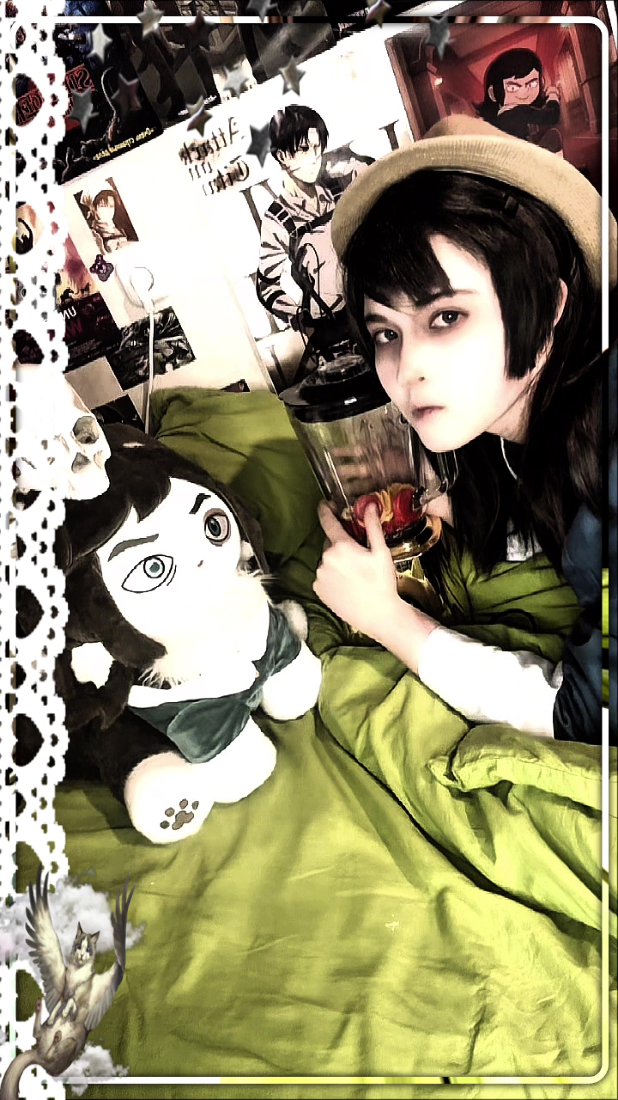 TikTok post by @tom__wv for Plushshop. Caption reads: [...] with my discount code: tomacker 🐈‍⬛....