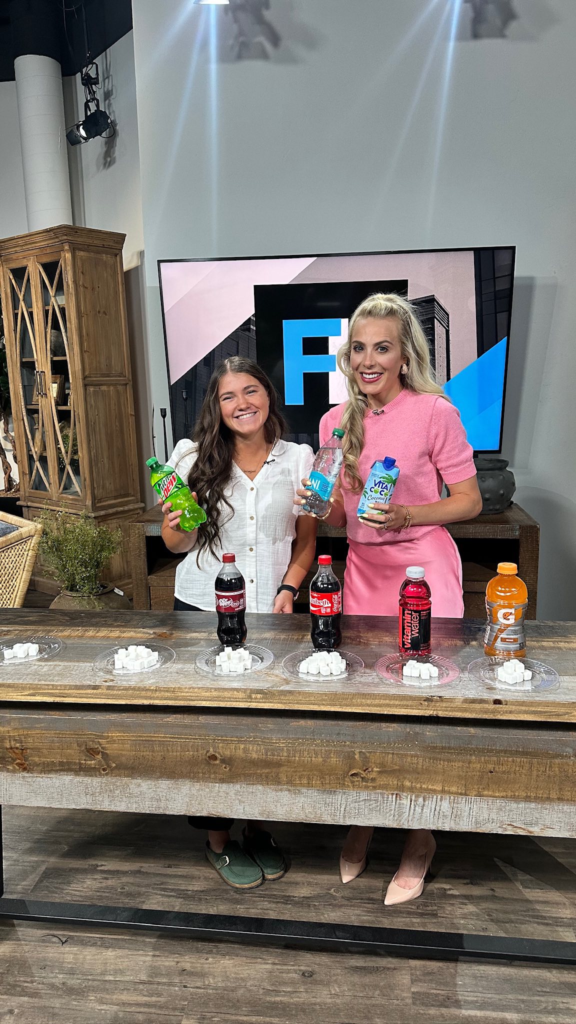Instagram post by @kutvfreshliving for Intermountain Health. Caption reads: Rethink your drink! 🥤 With hot temps, it can be....
