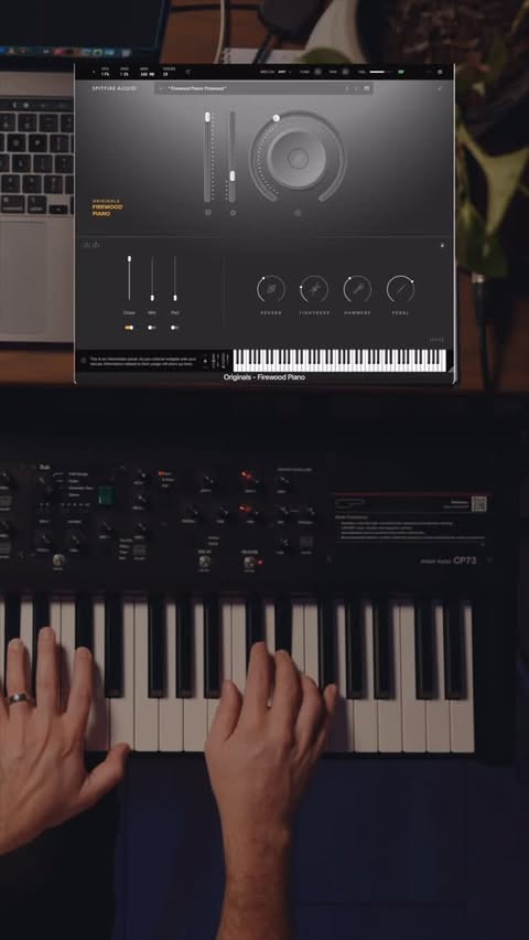 Instagram post by @emilevpiano for Spitfire Audio. Caption reads: [...] super excited to be partnering with Spitfire....